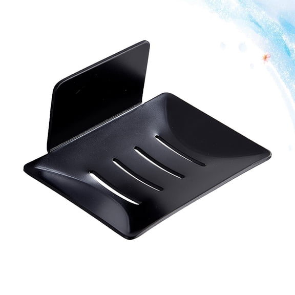 WHAMVOX 1Pcs Wall-Mounted Soap Holder Black Aviation Aluminum for Kitchen Accessories