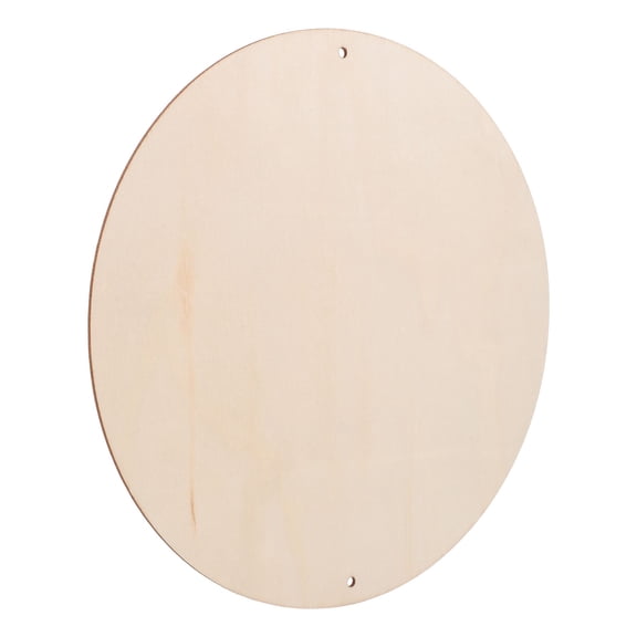 WHAMVOX 1Pcs Wood Boards for Diy Craft Wood Pieces Unfinished Round Brown 30X30cm