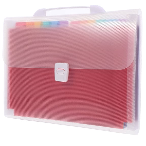 WHAMVOX 1Set ABS Material Document Organiser Folder For Bill Organization In White Color