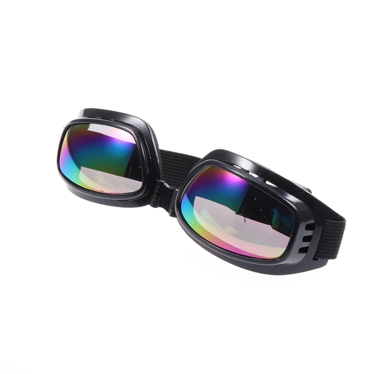 WHAMVOX 1Set Black Frame Colorful Glass Safety Goggles Wide View Angle ...