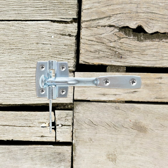 HEANUJJ Whamvox Automatic Locking Metal Gate Latch Padlock Set for Garden Fencing, Farm, Pasture, Outdoor Security Use