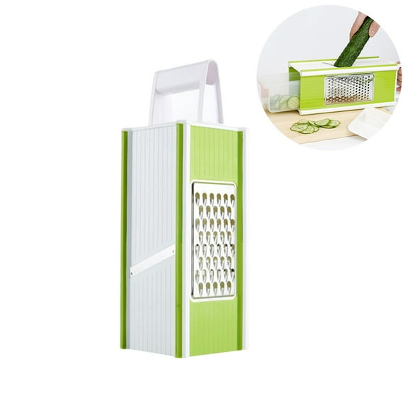 WHAMVOX 1Set Kitchen Chopper for Slicing Dicing Chopping Grating Home Cooks Plastic and Stainless Steel Square Shape