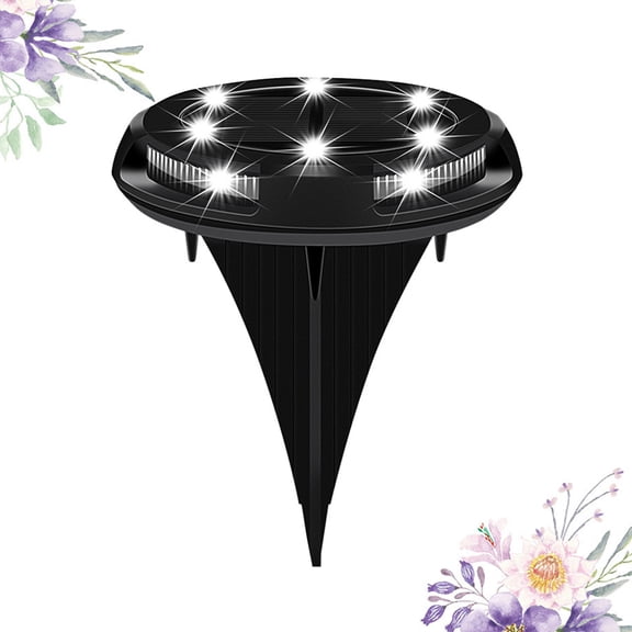WHAMVOX 1pc 10 LED Lawn Lamp Outdoor Garden Landscape Underground Lamp Solar Powered Ground Light