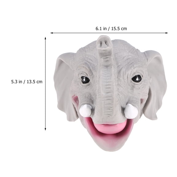 WHAMVOX 1pc Children Elephant Shape Hand Puppet Plastic Gift Toy Realistic Novelty Playings