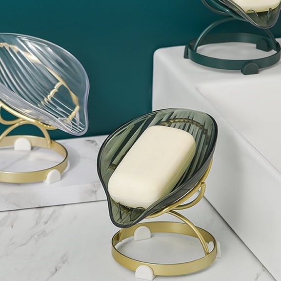 WHAMVOX 1pc Decorative Soap Storage Tray Creative Soap Box Punch-free Soap Stand