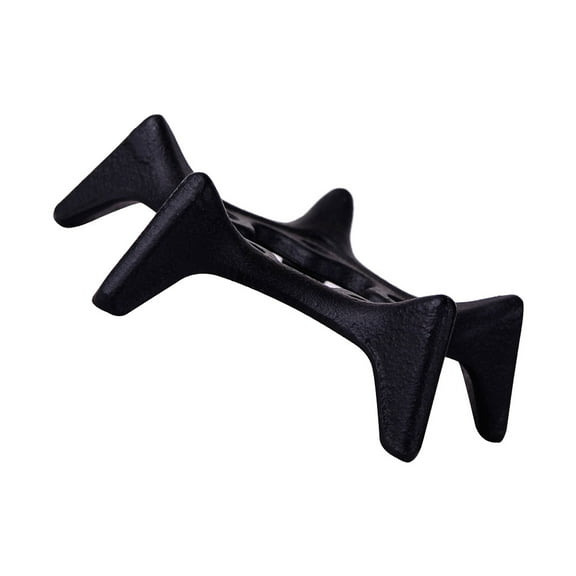 ROMANSENTIAL 1Pc Black Multipurpose Rack Heat Insulation Stable Kettle Holder with Star Design