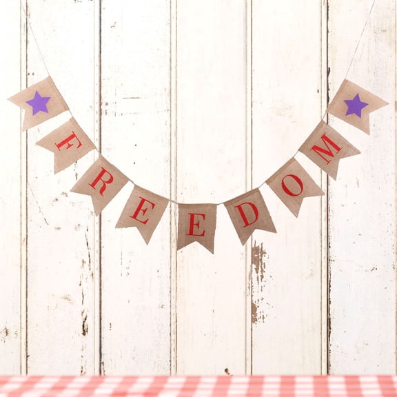 WHAMVOX 2 .8M Decor Swallowtail Flag Rustic Bunting Banner