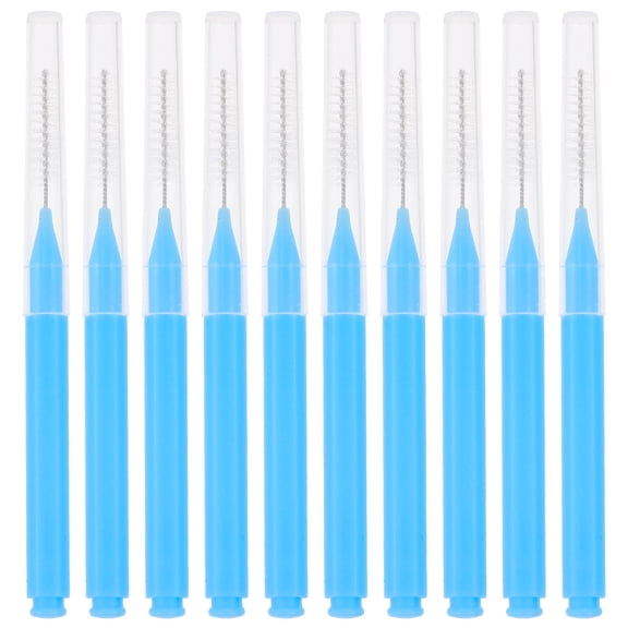 WHAMVOX  2 Boxes Crevice Cleaning Brush Shower Head Tool Brushes for Household Blue