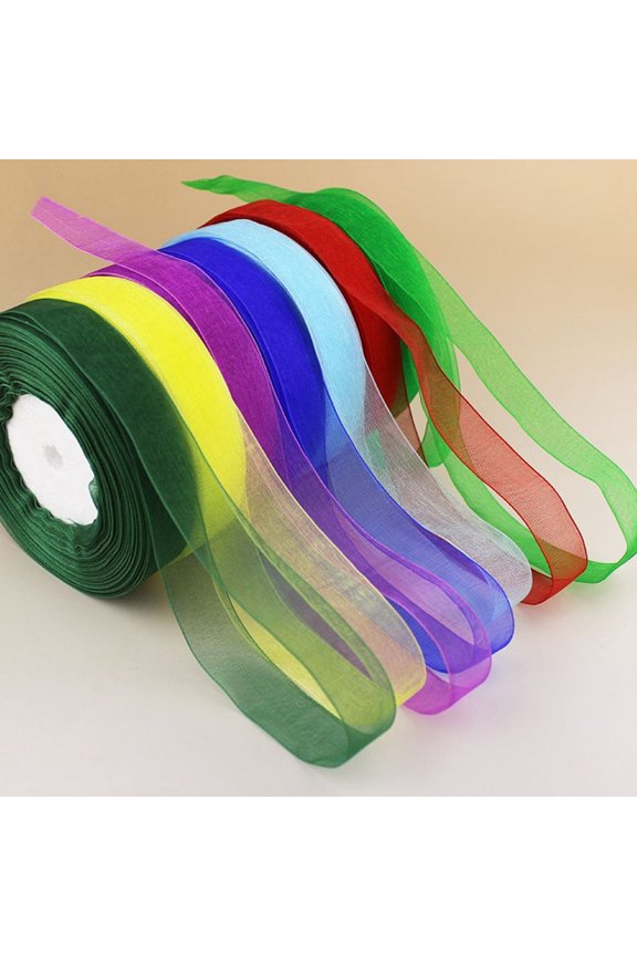 2 CM Wedding Snow Gauze Belt Shiny and Smooth Ribbon