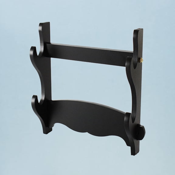 WHAMVOX 2 Layers Sword Mount Display Shelves Knife Holder Black
