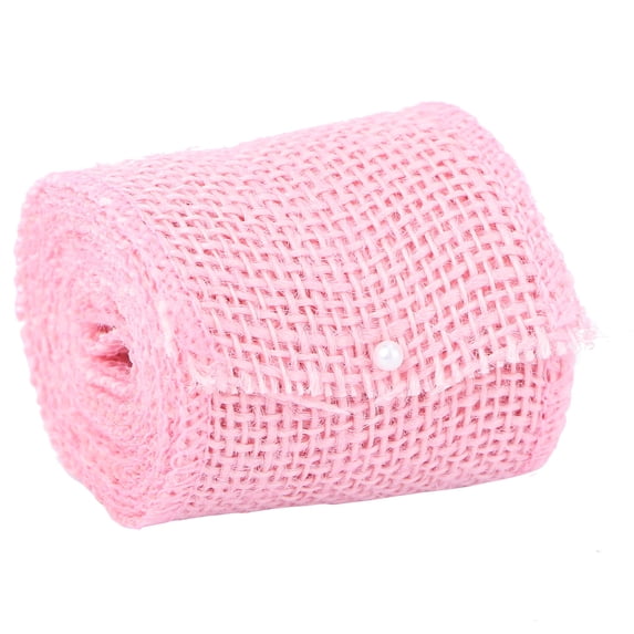 WHAMVOX 2 M Christmas Decoration Cloth Roll Garland Burlap Ribbon Garlands Craft Pink
