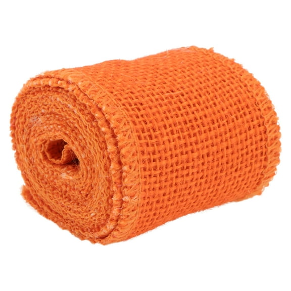 WHAMVOX 2 M Jute Burlap Natural Ribbon Decor Decoration Decorations Man Orange