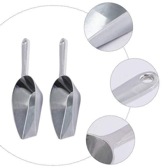 YSNOOWE 2Pcs Professional Aluminum Alloy Ice Shovel with re Mouth for Bar