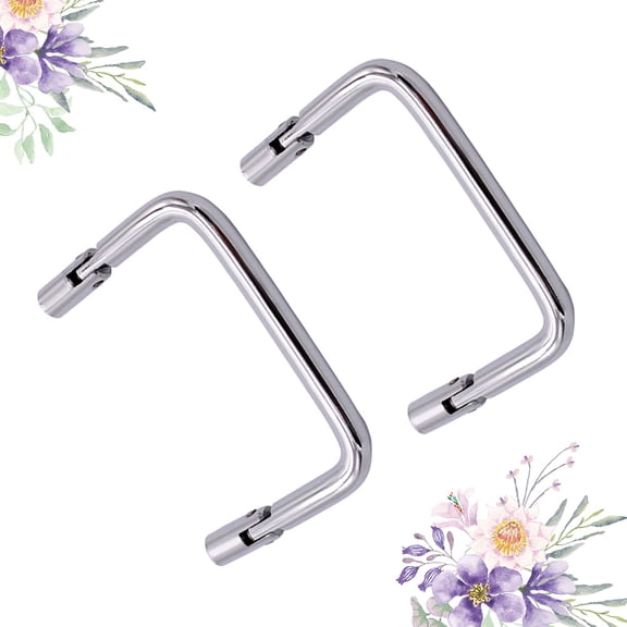 WHAMVOX  2 PCS Equipment Cabinet Handle Moving Boxes Hardware Silver