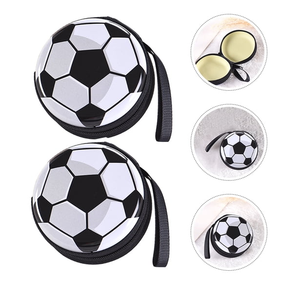WHAMVOX 2 PCS Football Storage Box Unique Football Shape 7.00X7.00X3.50CM
