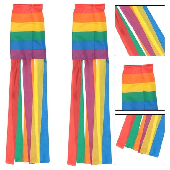 WHAMVOX 2 PCS Garden Windsocks Wind Flag Easy to Clean Windsock 88x13cm Colorful
