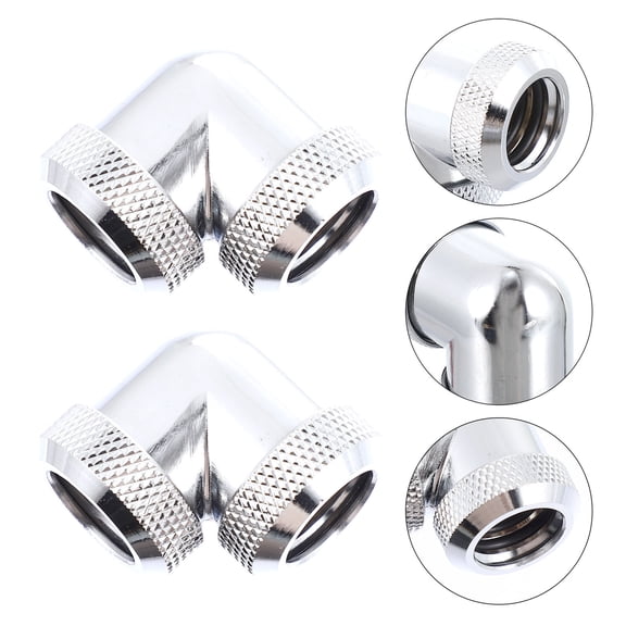 WHAMVOX 2 PCS Hard Pipe Elbow Water Cooling Accessories Fittings