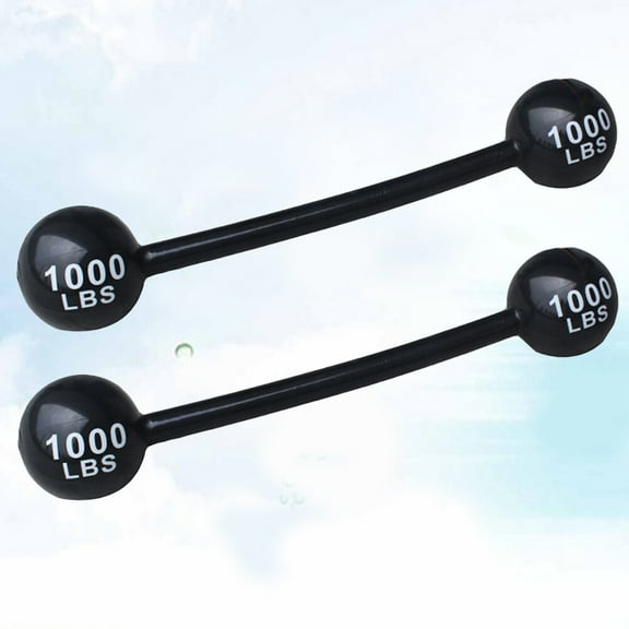 WHAMVOX  2 PCS Inflatable Barbell Children's Dumbbell Toy Parent-child