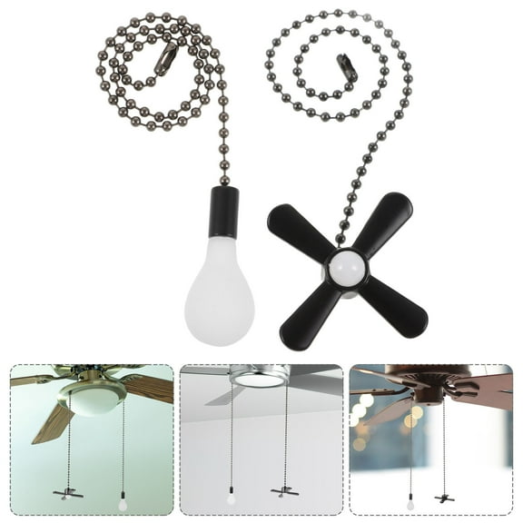 WHAMVOX 2 PCS Pull Chain Light Pull Chain Charm For Ceiling Light Ceiling Fan Lighting