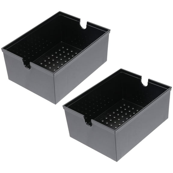 WHAMVOX 2 PCS Tanks Drip Filter Box Aquarium Boxes Sump Anti-overflow Baffle Design