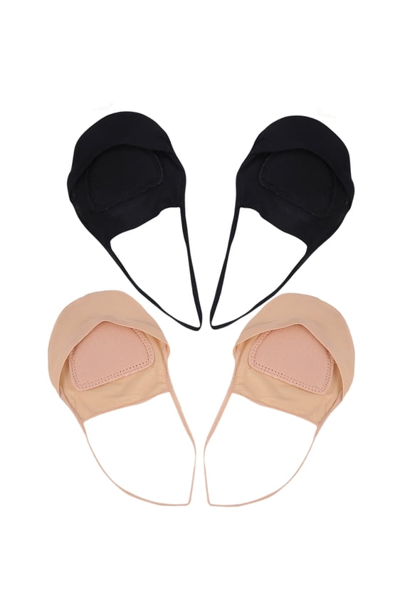 2 Pairs Invisible Garter Pads Sling Back Socks Women's Miss