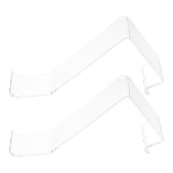 WHAMVOX 2 Pcs Acrylic Shoe Shelf Display Rack Men and Women Child Transparent