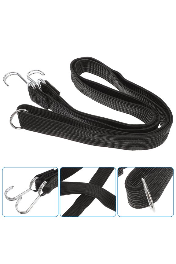 2 Pcs Adjustable Motorcycle Luggage Straps Bike Cargo Binding Belt