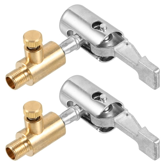 WHAMVOX 2 Pcs Air Chuck Car Tire Inflator Air Chuck Screw Tire Air Chuck Lock Inflate Tire Chuck