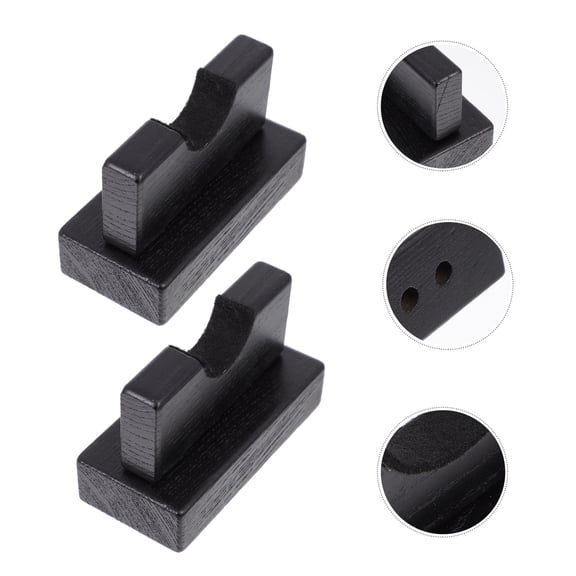 YSNOOWE 2Pcs Durable Black Baseball Bat Display Stand for Home Storage and Collection