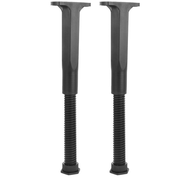 YSNOOWE 2Pcs Black Adjustable Bed Frame Legs Replacement Durable PP Material Furniture Feet