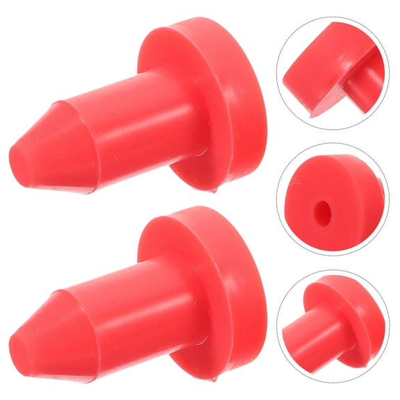 WHAMVOX 2 Pcs Bilge Plug for Boat Kayak Drain Plug 3.30X2.00X2.00CM Red