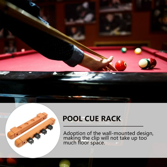 WHAMVOX 2 Pcs Billiard Rack Pool Cue Table Holder Racks Swimming Miss