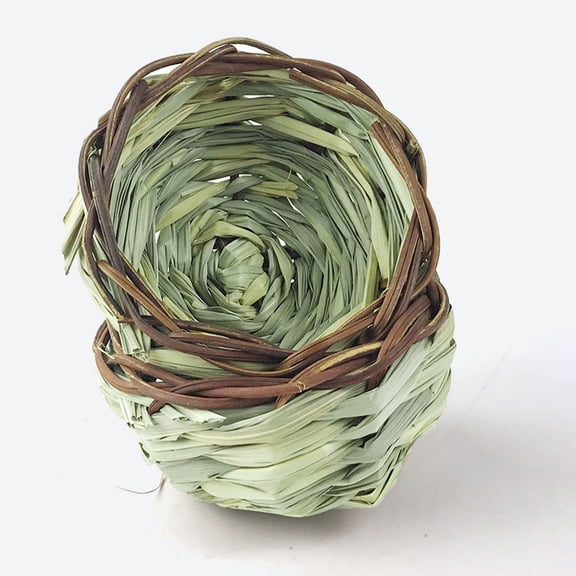 WHAMVOX 2 Pcs Bird Nest Pet Breeding Nesting Straw Houses Home Accessories