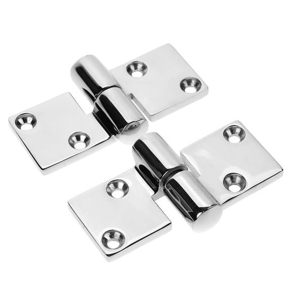 WHAMVOX 2-Pack Round Boat Hatch Door Hinges with Key Latch for Cabinet and Marine Use