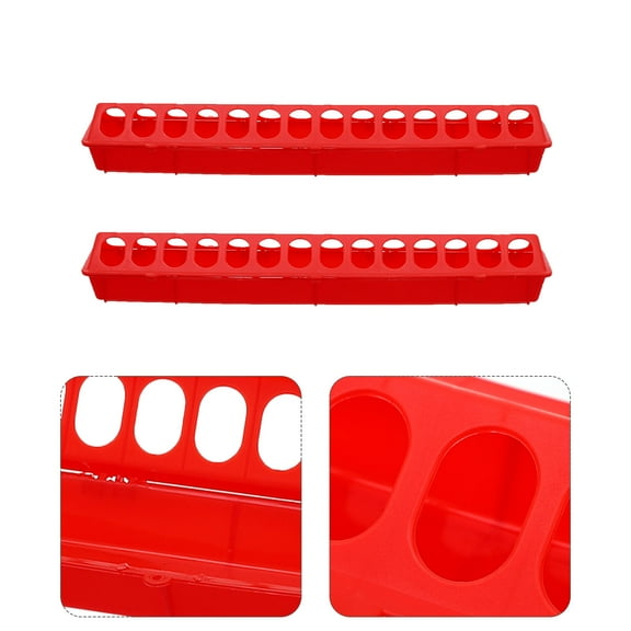 WHAMVOX 2 Pcs Cage Bird Food Trough Pigeon Box Feeding Equipment for Daily Use