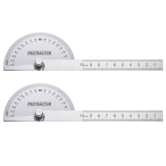 WHAMVOX 2 Pcs Carpenters Protractor Swing Arm Smooth Surface
