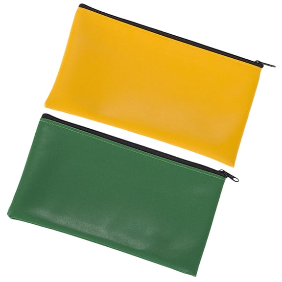 WHAMVOX 2 Pcs Cash Waterproof File Bag Practical Document Bag Office 28x16x1cm