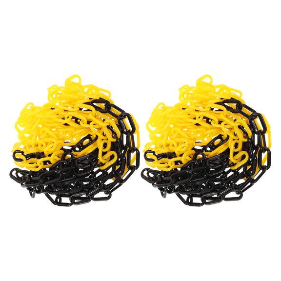 WHAMVOX 2-Pack Reflective Chain Barrier Links with Driveway Key for Travel Safety and Security