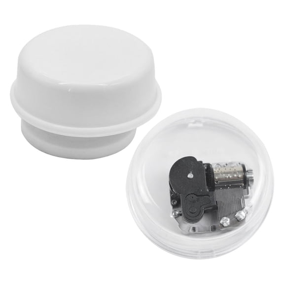 WHAMVOX 2-Pack Handmade Wind-Up Rotary Music Boxes with Clay Base, Unique Collectible Decorative Gift for Dad and Music