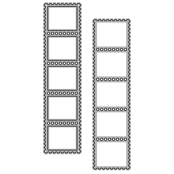 WHAMVOX 2-Pack Crafting Cutting Dies Set, Washable and Smooth Polished Metal for Scrapbooking and Paper Crafts