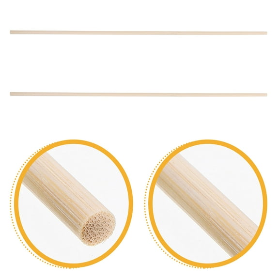 WHAMVOX 2 Pcs Directors Chair Frame Rod Seat 41.50X0.70X0.70CM Beige