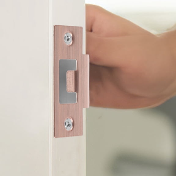 WHAMVOX 2-Pack Door Reinforcement Strike Plates for Interior Doors with Dual Latch Security Hardware