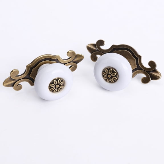 WHAMVOX  2 Pcs Drawer Knobs Cabinet Zinc Alloy Handle Handles