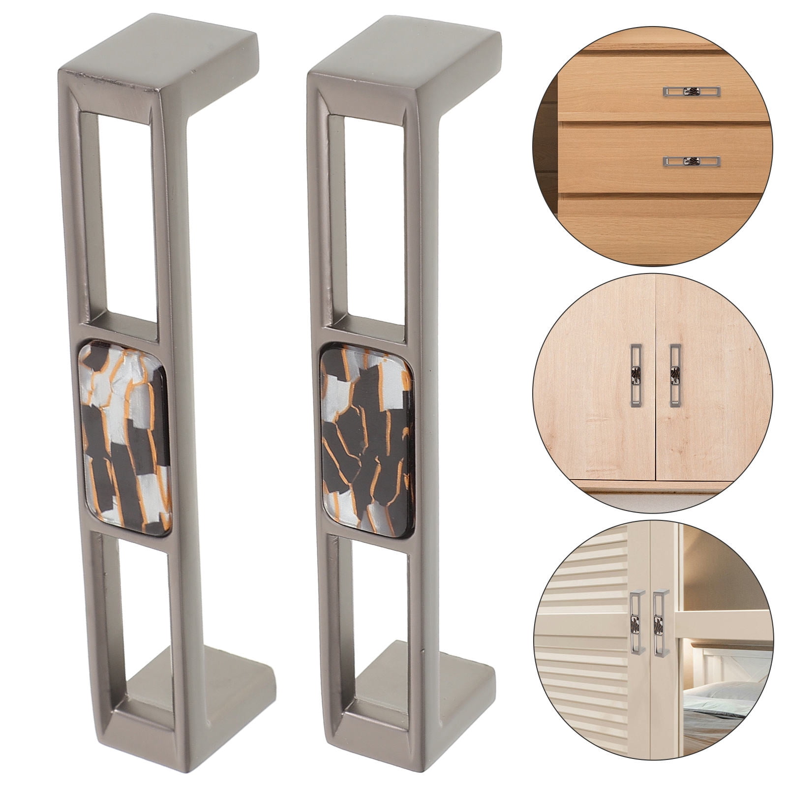 WHAMVOX  2 Pcs Dresser Drawer Pull Handle for Cabinets Drawers Hardware