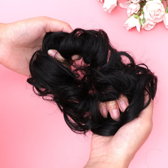 WHAMVOX 2 Pcs Elegant Wig Hair Dispenser Head Flower High Temperature Fiber Material