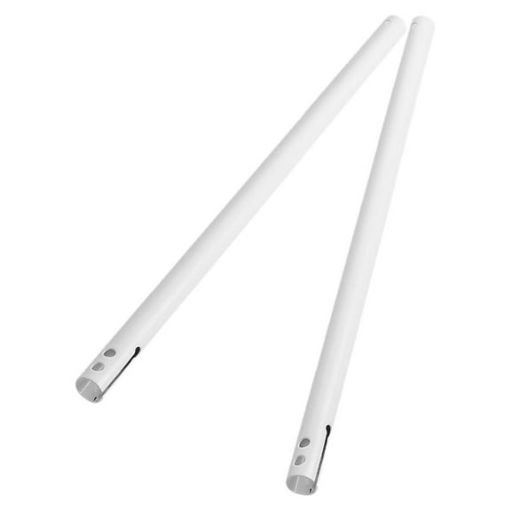 WHAMVOX 2 Pcs Fan Extension Rod Ceiling Fan Drop Rod 50.00X2.20X2.20CM White