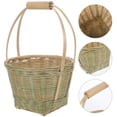 thumbnail image 1 of WHAMVOX  2 Pcs Farmhouse Fruit Basket Baskets Bamboo Picnic Shopping, 1 of 8