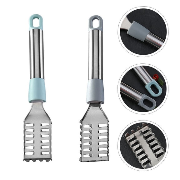 WHAMVOX  2 Pcs Fish Scale Removers Kitchen Utensil Cooking Aquarium Tools