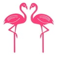 thumbnail image 1 of DECORNIJIA birthday cupcake toppers Flamingo Shaped Cupcake Picks Pink Decoration 2 Pcs, 1 of 8