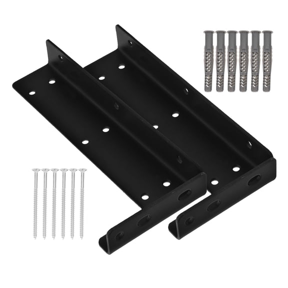 WHAMVOX 2 Pcs Floating Shelf Bracket Heavy-duty Hanging Code Travel